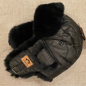 Appaman Black Kids Aviator Hat